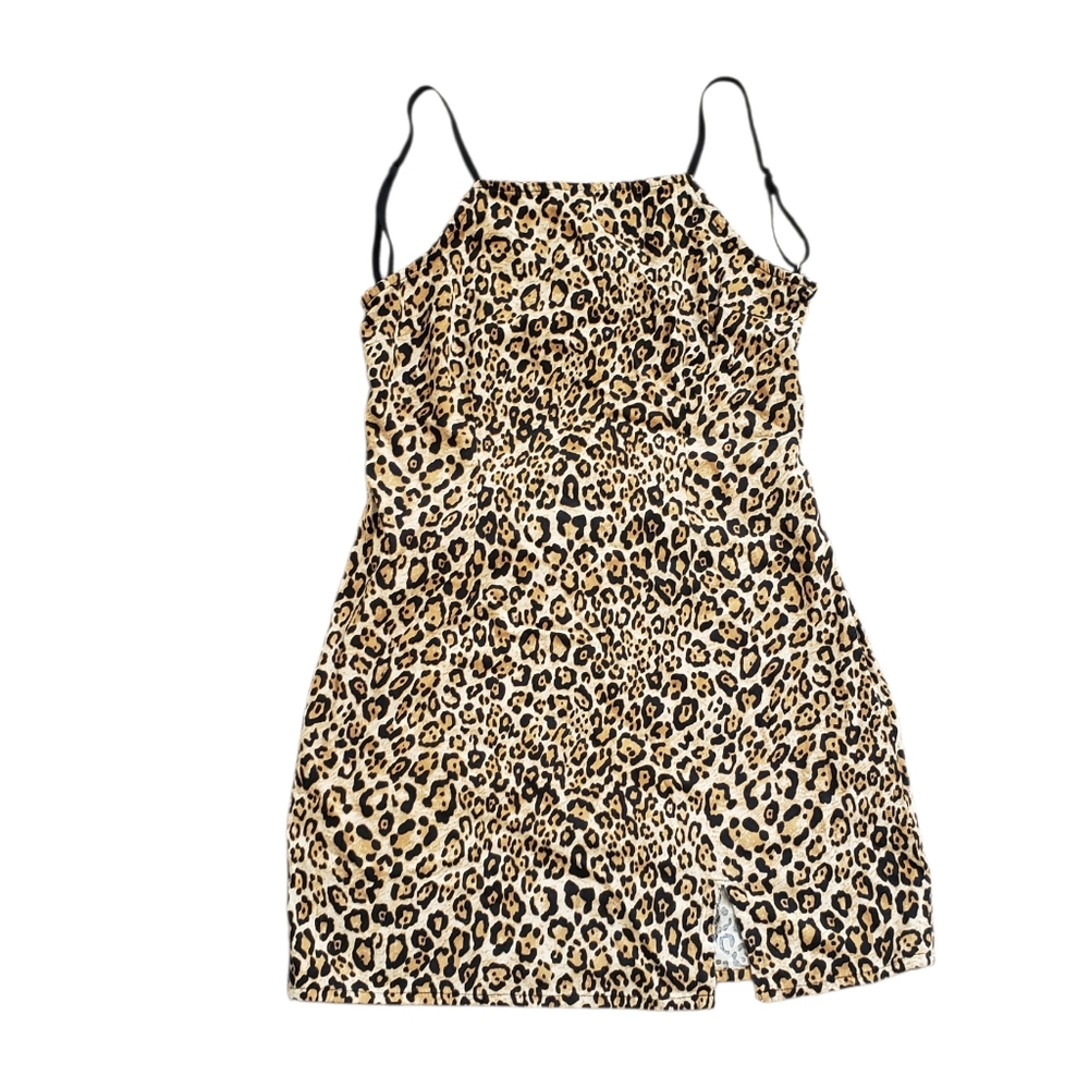 Urban Outfitters. Animal Print. Black And Brown. Mini Dress. Open Back. Party.